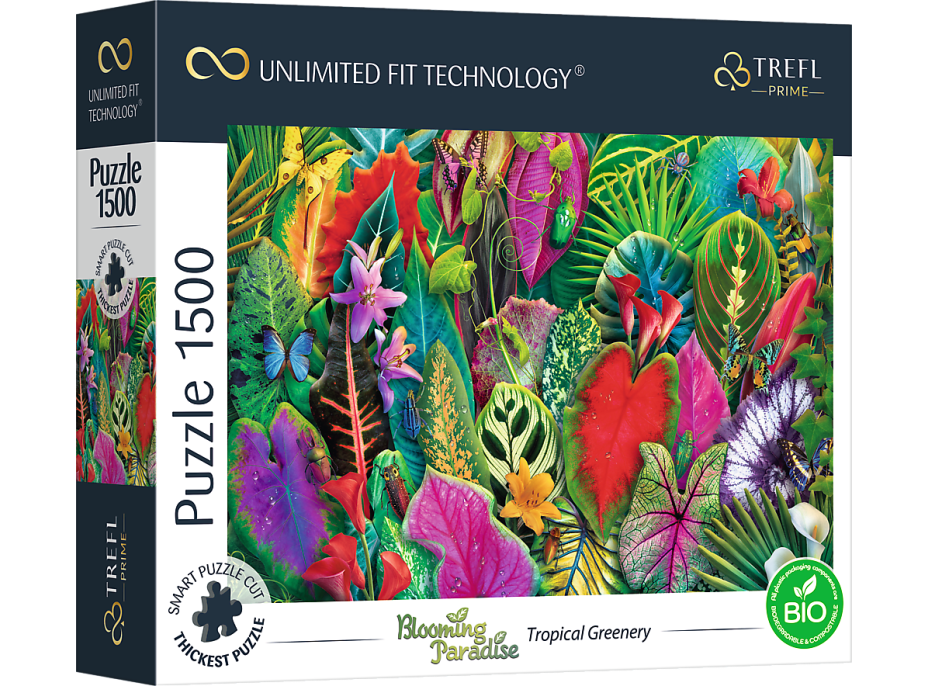 TREFL Puzzle UFT Blooming Paradise: Tropická zeleň 1500 dielikov