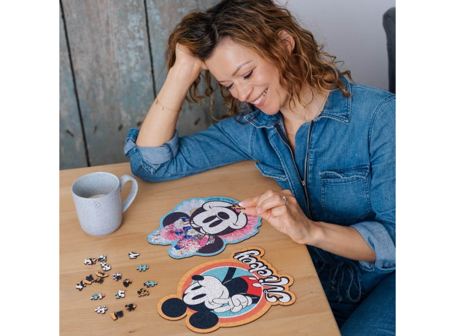 TREFL Wood Craft Origin puzzle Štýlová Minnie 160 dielikov