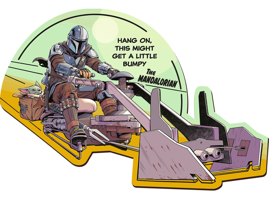 Trefl Wood Craft Origin puzzle The Mandalorian: Stretnutie 160 dielikov