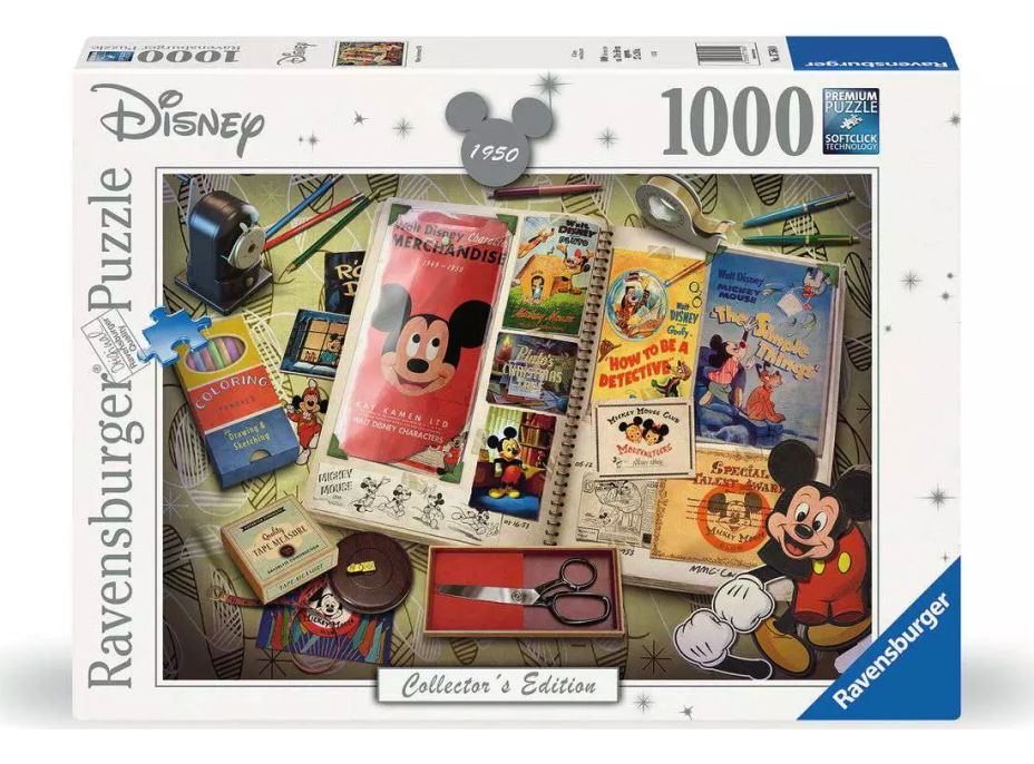 RAVENSBURGER Puzzle Disney: 1950 Mickeyho výročie 1000 dielikov