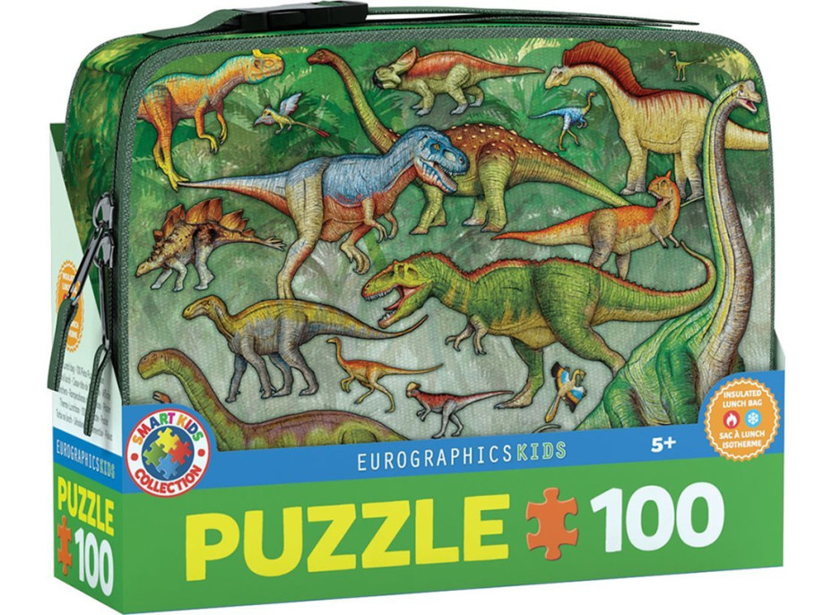 EUROGRAPHICS Puzzle vo desiatovom boxe Dinosaury 100 dielikov