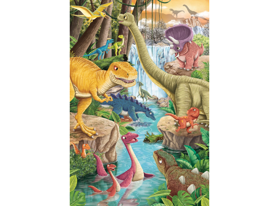 SCHMIDT Puzzle Dinosaury 3x24 dielikov