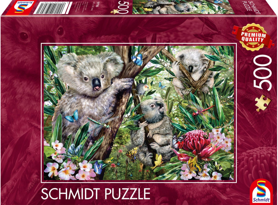 SCHMIDT Puzzle Koalia rodinka 500 dielikov