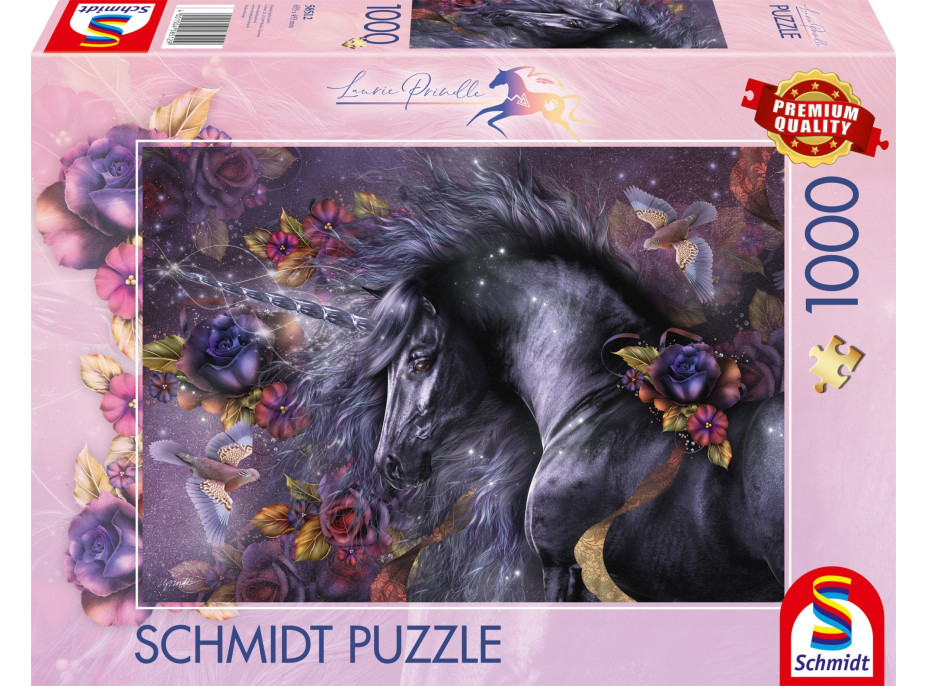 SCHMIDT Puzzle Modrá ruža 1000 dielikov