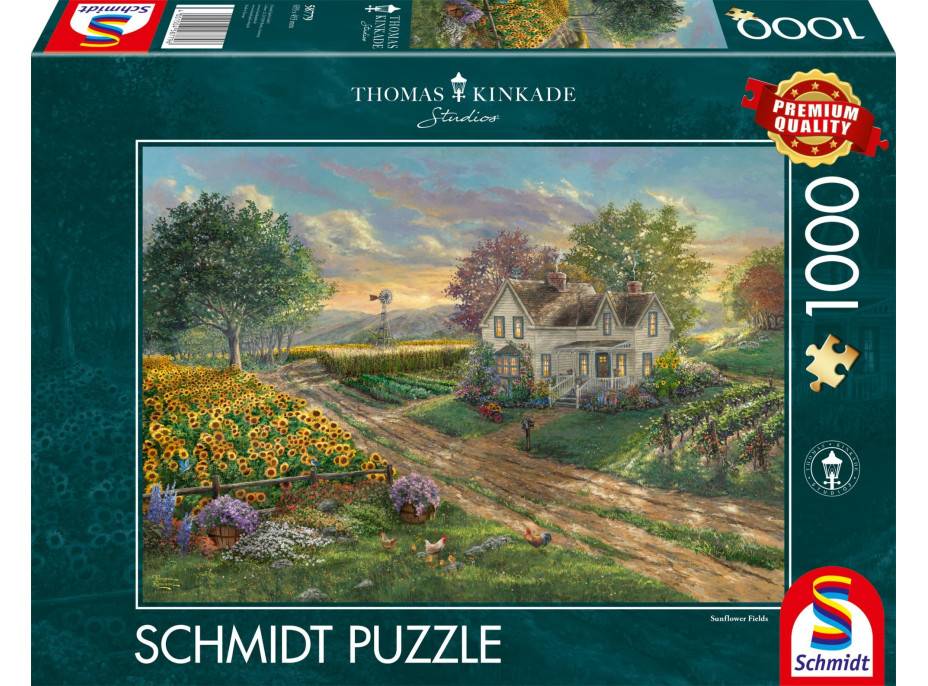 SCHMIDT Puzzle Slnečnicové polia 1000 dielikov