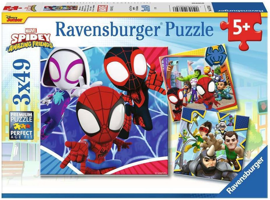 RAVENSBURGER Puzzle Spidey 3x49 dielikov