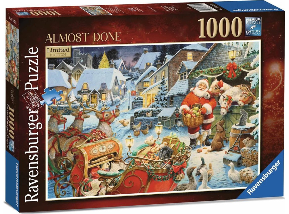 RAVENSBURGER Puzzle Takmer hotovo 1000 dielikov