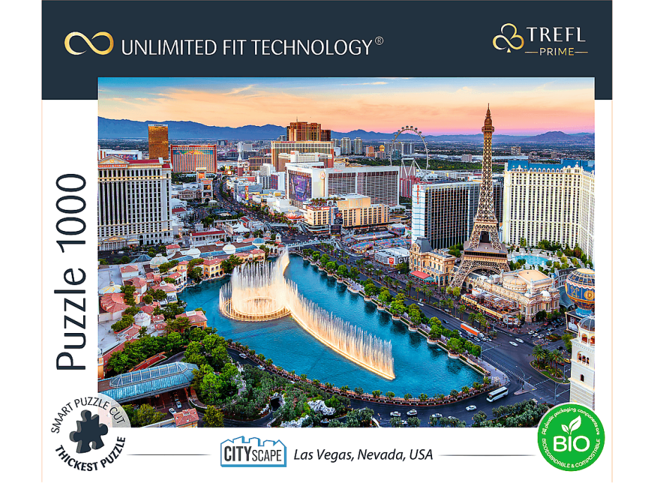 TREFL Puzzle UFT Cityscape: Las Vegas, Nevada, USA 1000 dielikov