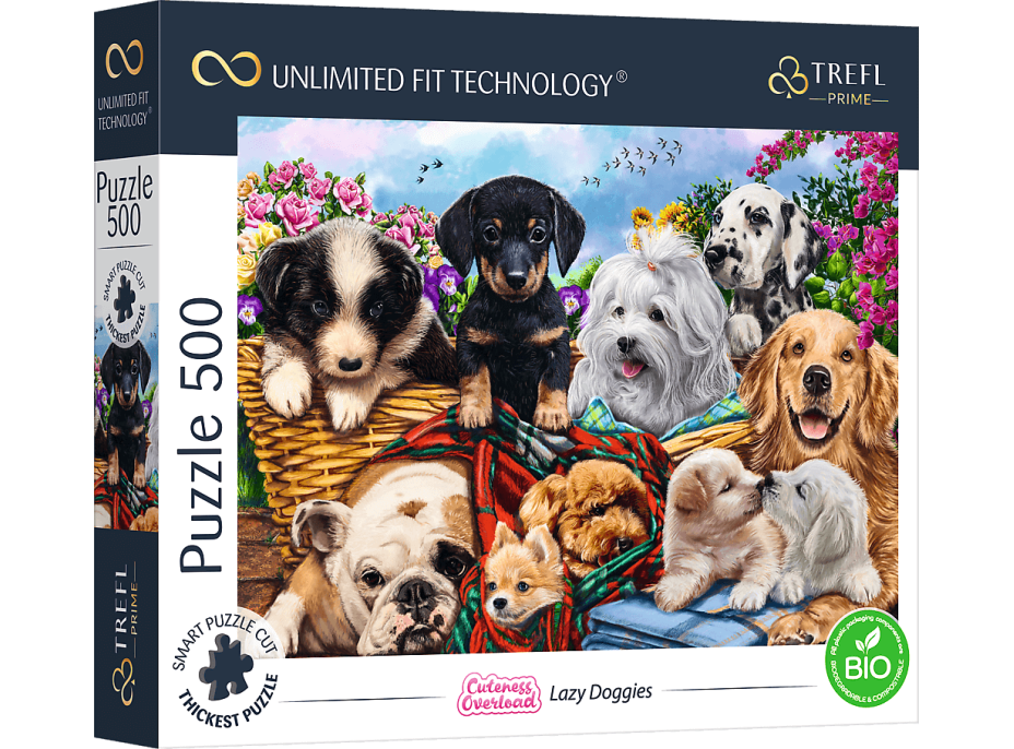 TREFL Puzzle UFT Cuteness Overload: Unavení psíkovia 500 dielikov