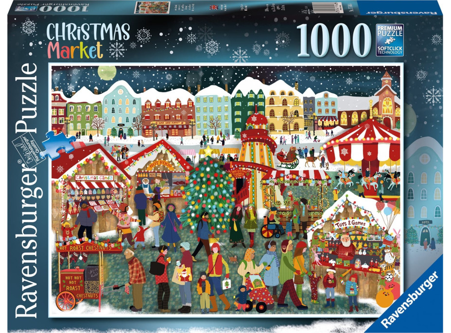 RAVENSBURGER Puzzle Vianočné trhy 1000 dielikov