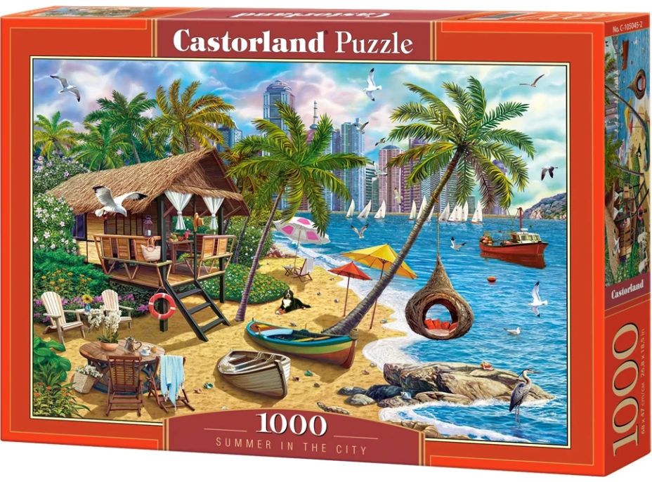 CASTORLAND Puzzle Leto v meste 1000 dielikov