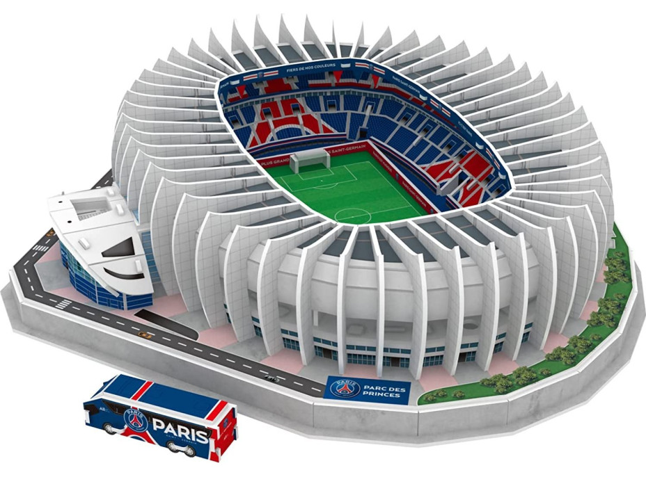 3D PUZZLE ŠTÁDIUM 3D puzzle Štadión Parc Des Princes Paris Saint-Germain 111 dielikov