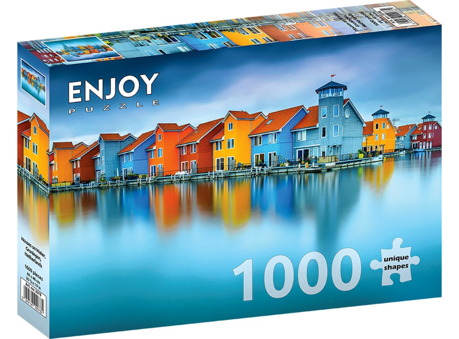 ENJOY Puzzle Domčeky pri vode, Groningen, Holandsko 1000 dielikov