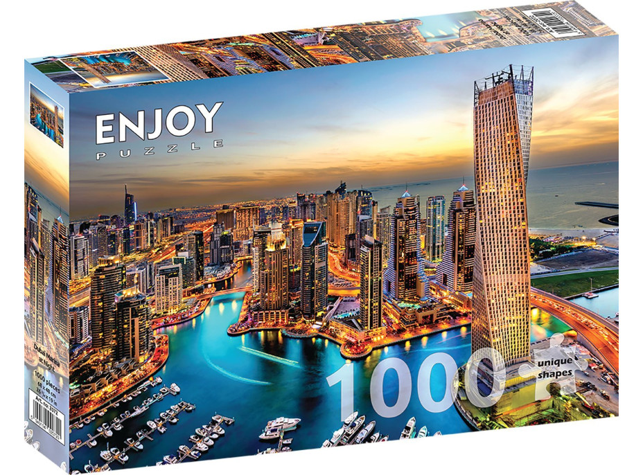 ENJOY Puzzle Dubajský prístav v noci 1000 dielikov