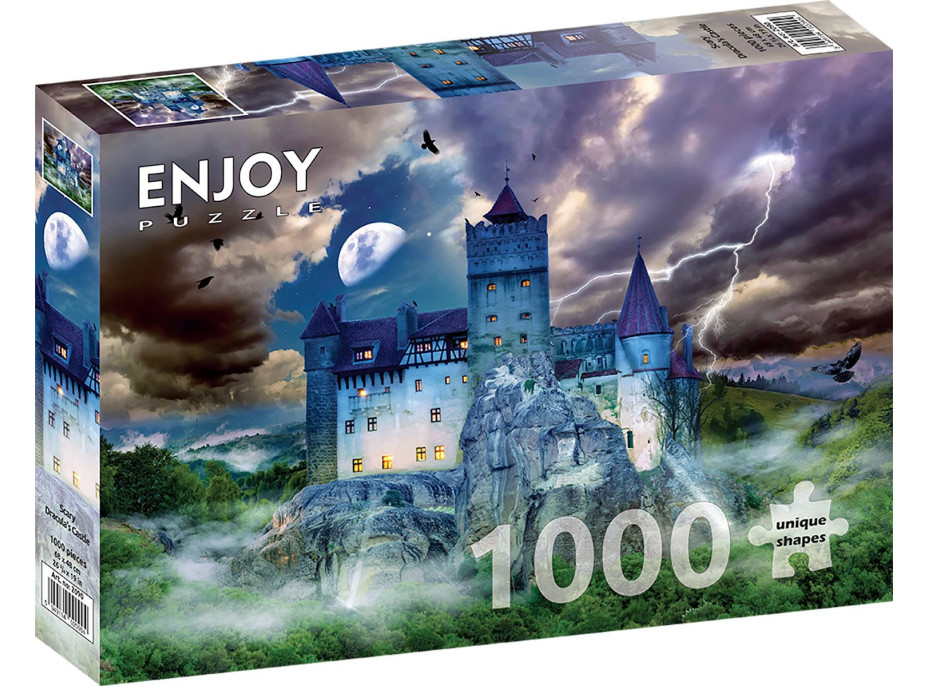 ENJOY Puzzle Strašidelná noc na Drakulovom hrade 1000 dielikov