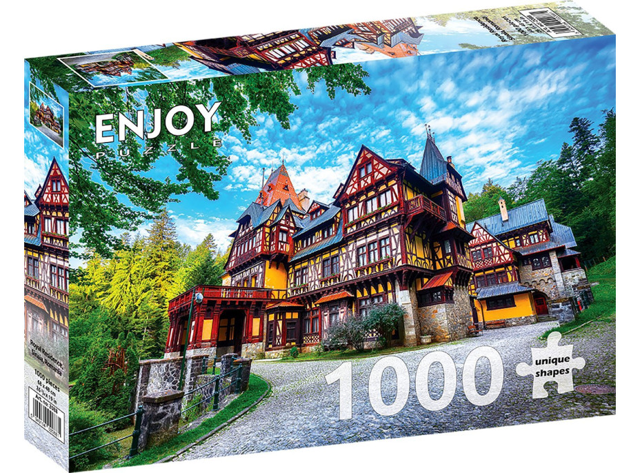 ENJOY Puzzle Kráľovská rezidencia, Sinaia, Rumunsko 1000 dielikov