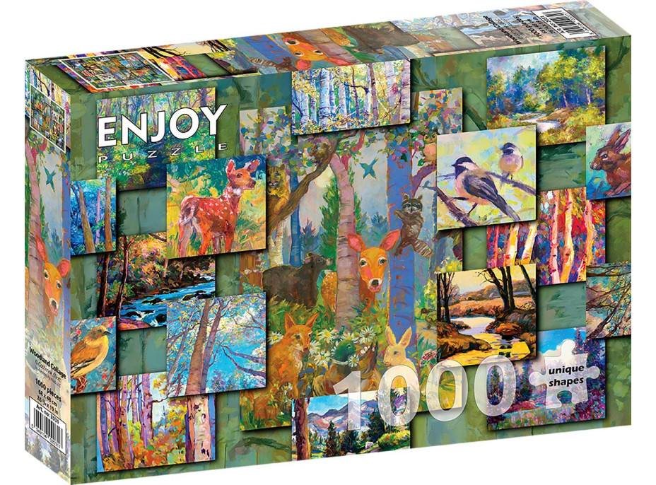 ENJOY Puzzle Lesná koláž 1000 dielikov