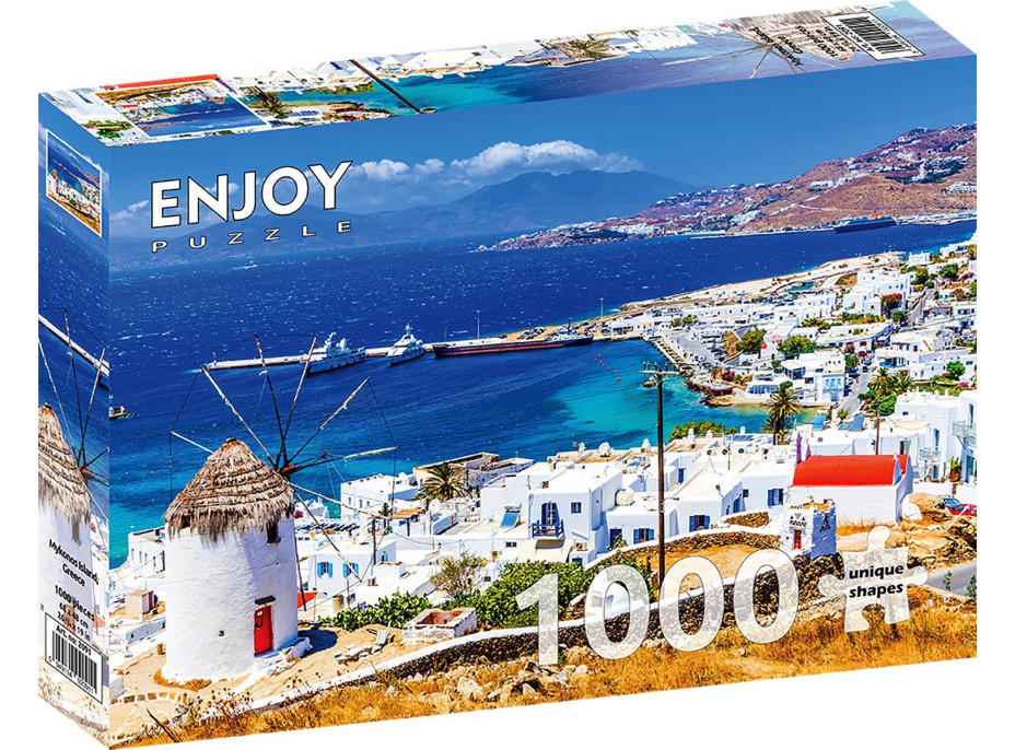 ENJOY Puzzle Ostrov Mykonos, Grécko 1000 dielikov