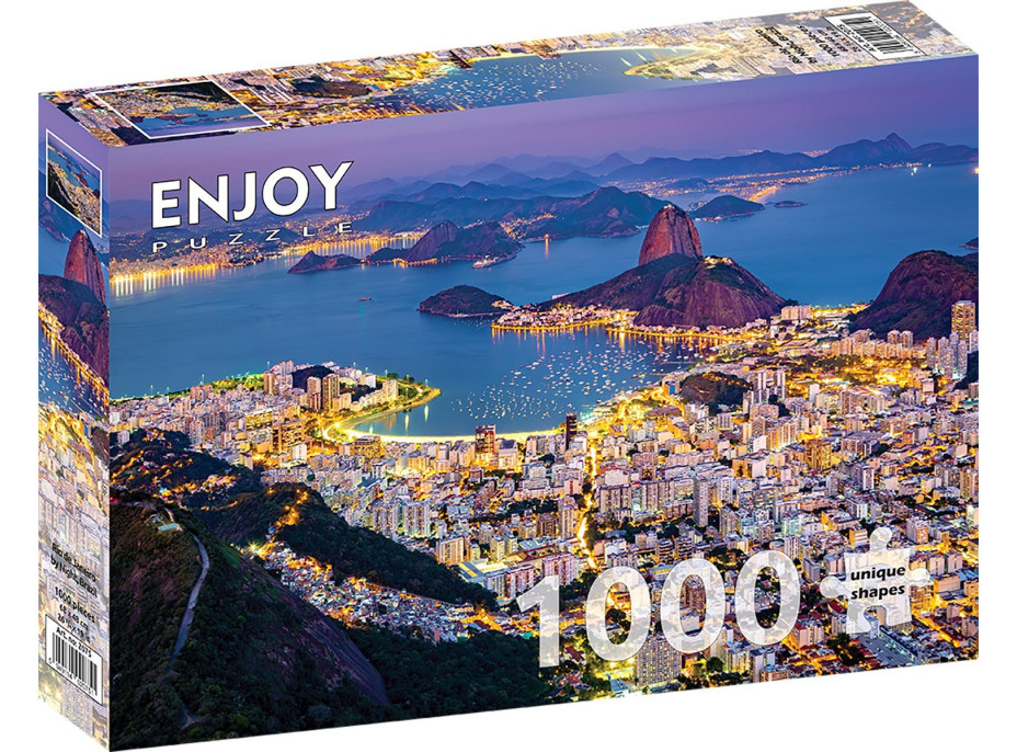 ENJOY Puzzle Rio de Janeiro v noci, Brazília 1000 dielikov