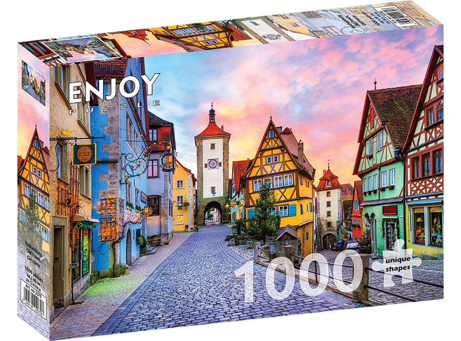 ENJOY Puzzle Staré mesto Rothenburg, Nemecko 1000 dielikov