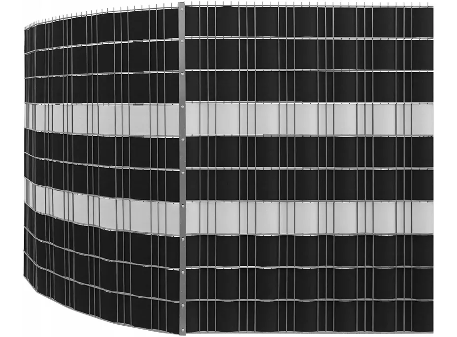 Clona na drôtený plot PVC - 19x3500 cm - šedá