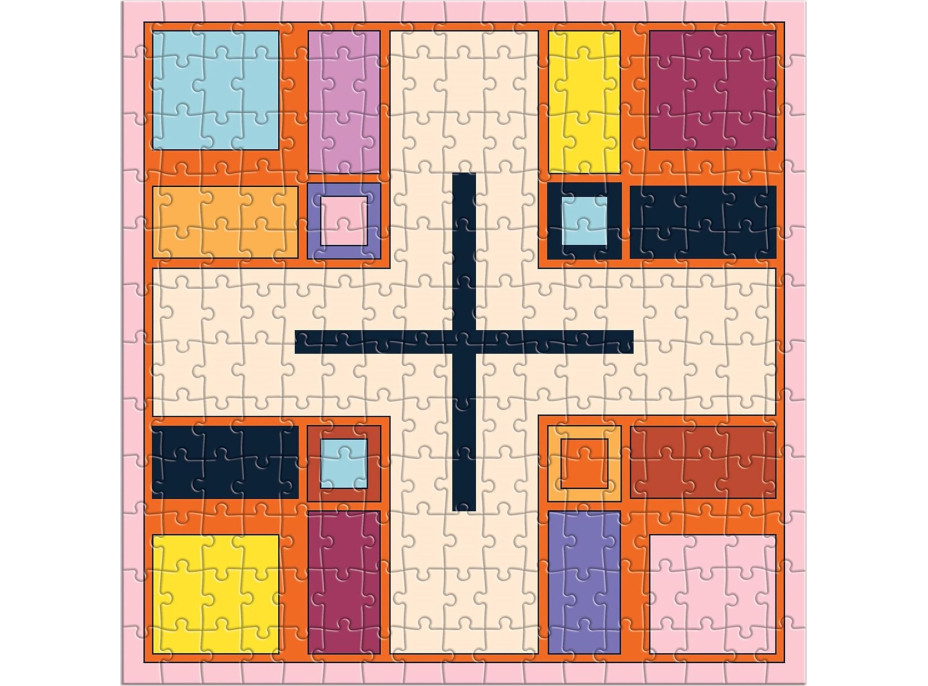 GALISON Štvorcové puzzle Frank Lloyd Wright: Textilné bloky 4x200 dielikov