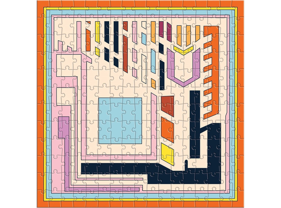 GALISON Štvorcové puzzle Frank Lloyd Wright: Textilné bloky 4x200 dielikov