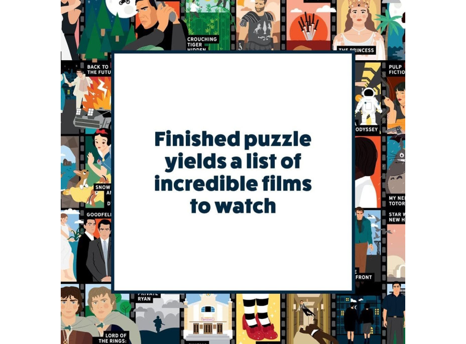 RIDLEY&#39;S GAMES Puzzle Bucket List: 50 filmov, ktoré musíte vidieť 1000 dielikov