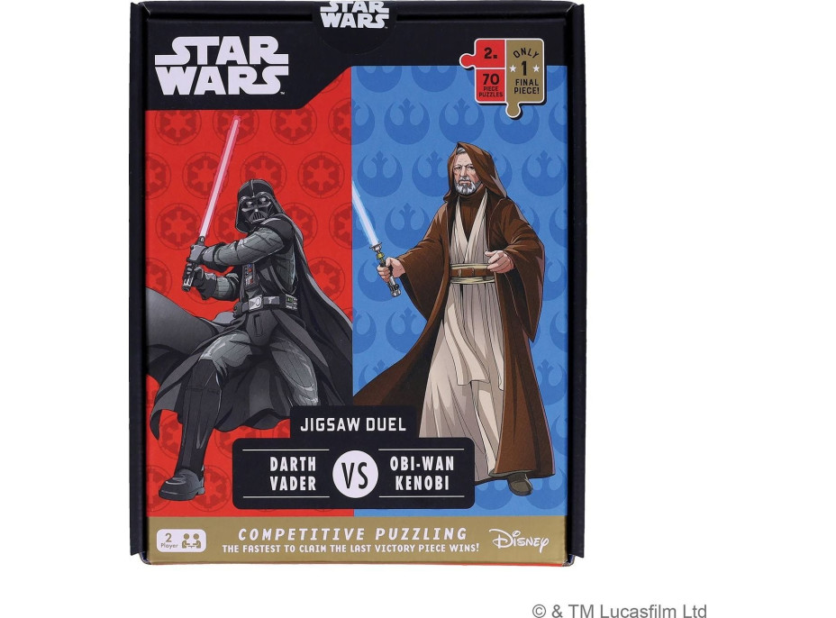 RIDLEY&#39;S GAMES Puzzle Duel Star Wars: Darth Vader vs Obi-Wan Kenobi 2x70 dielikov