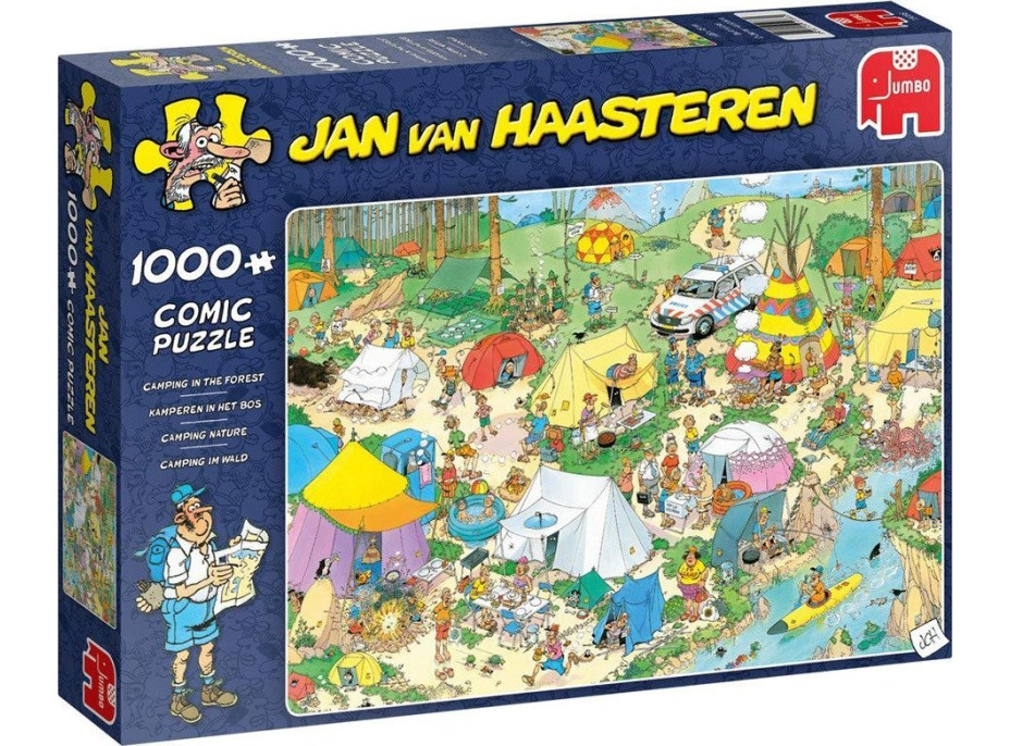 JUMBO Puzzle JvH Kempovanie v lese 1000 dielikov