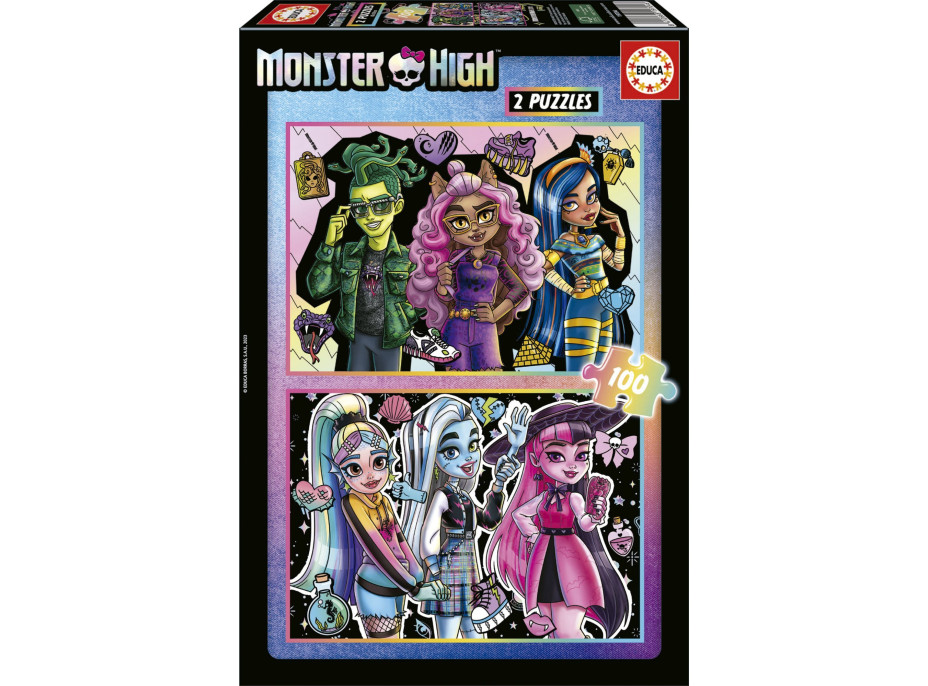 EDUCA Puzzle Monster High 2x100 dielikov