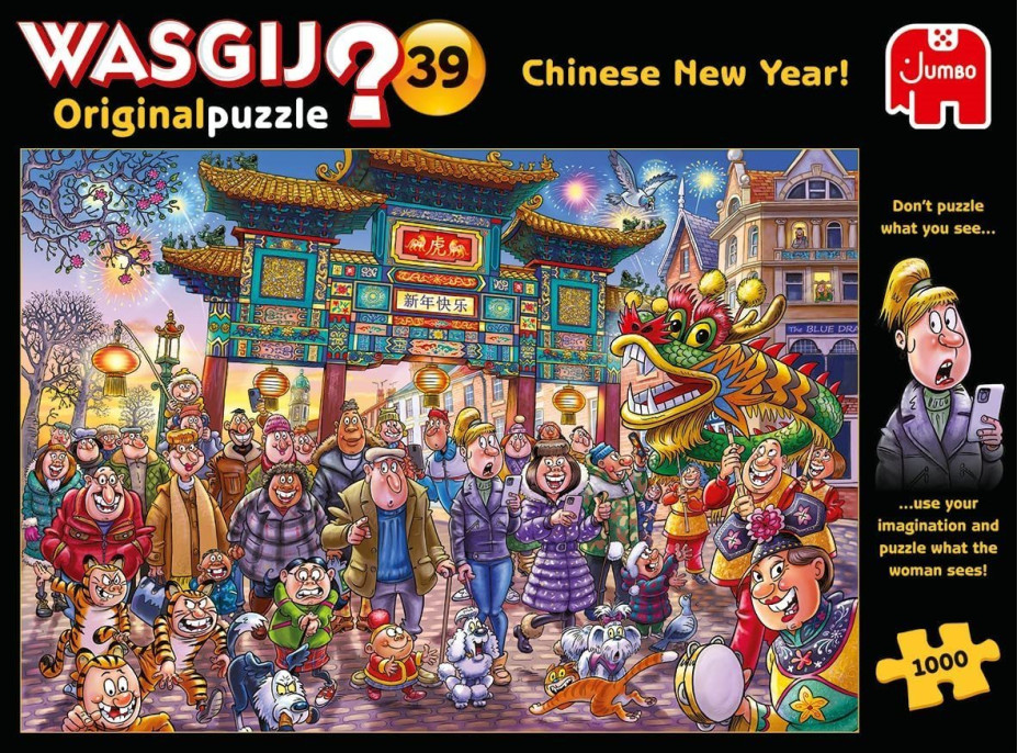 JUMBO Puzzle WASGIJ 39: Čínsky Nový rok! 1000 dielikov