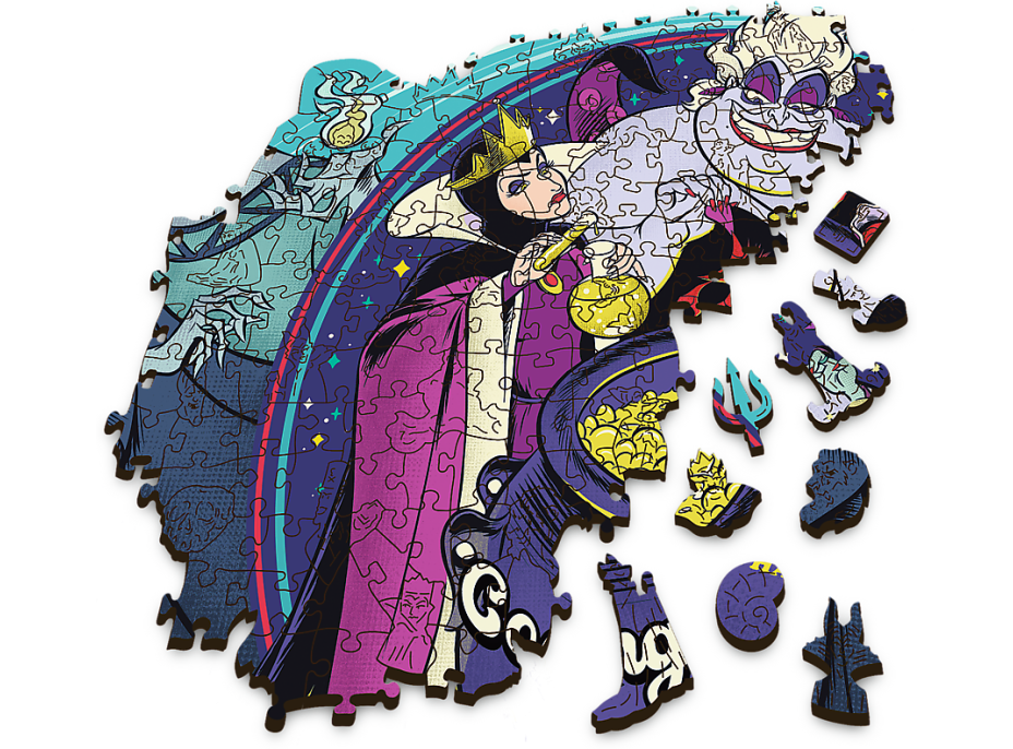 Trefl Wood Craft Origin puzzle Villains: Kujeme pikle 505 dielikov