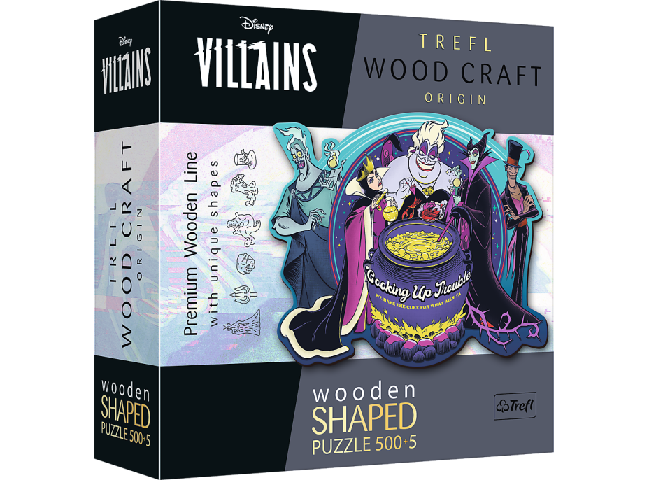 Trefl Wood Craft Origin puzzle Villains: Kujeme pikle 505 dielikov