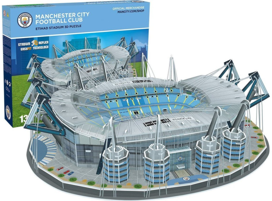 ŠTÁDIUM 3D REPLICA 3D puzzle Štadión Etihad - FC Manchester City 132 dielikov