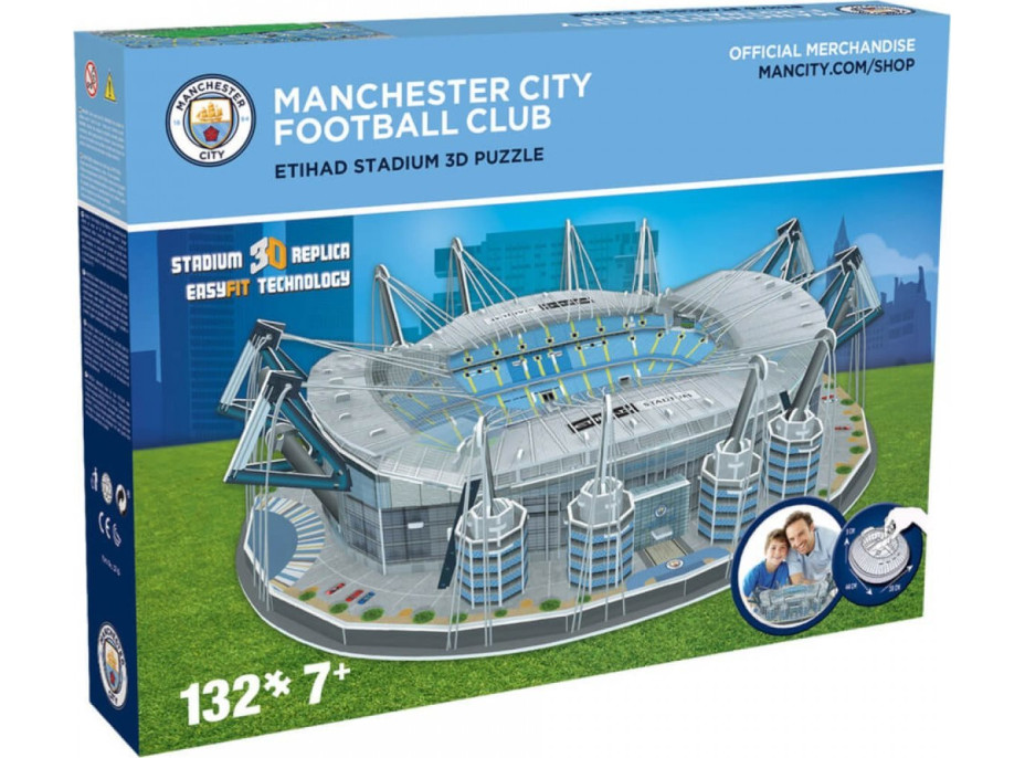 ŠTÁDIUM 3D REPLICA 3D puzzle Štadión Etihad - FC Manchester City 132 dielikov