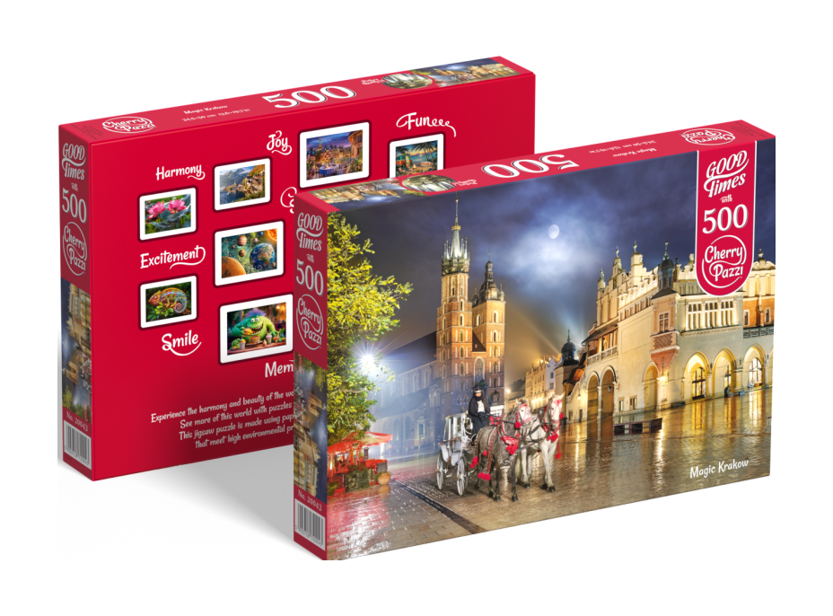 CHERRY PAZZI Puzzle Čarovný Krakow 500 dielikov