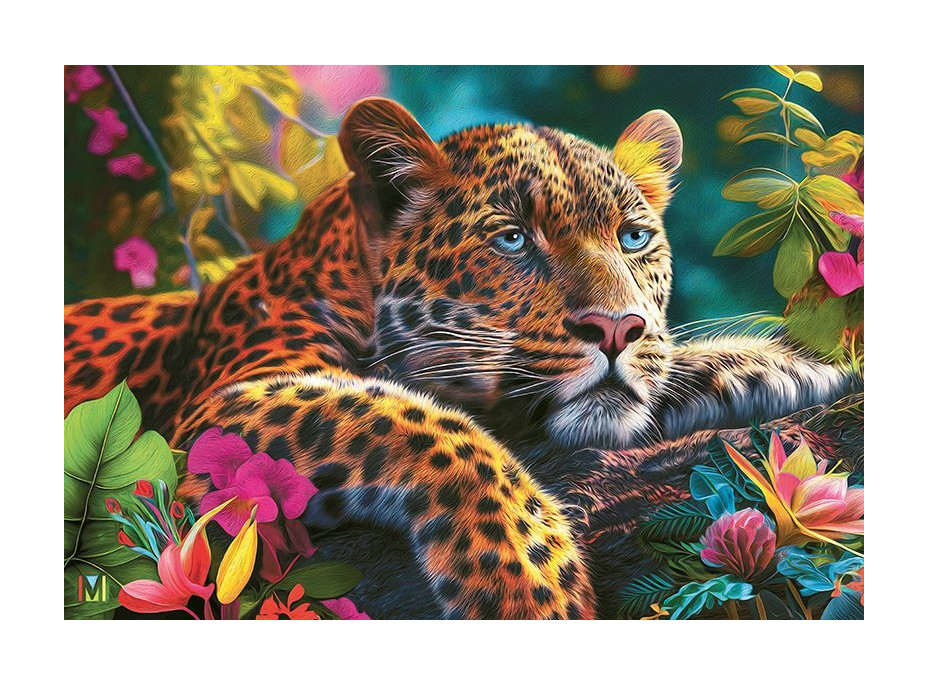 CHERRY PAZZI Puzzle Ležiaci leopard 500 dielikov