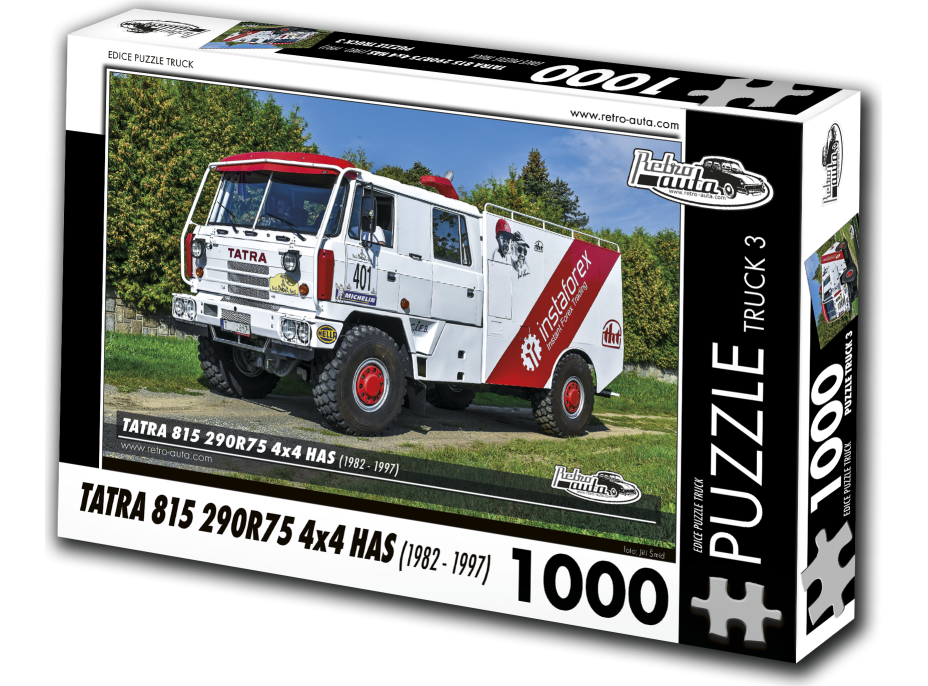 RETRO-AUTA Puzzle TRUCK č.3 Tatra 815 290R75 4x4 HAS (1982-1997) 1000 dielikov