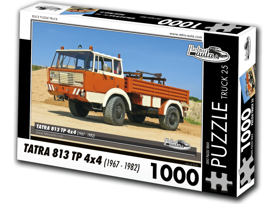 RETRO-AUTA Puzzle TRUCK č.25 Tatra 813 TP 4x4 (1967-1982) 1000 dielikov