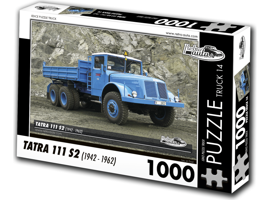 RETRO-AUTA Puzzle TRUCK č.14 Tatra 111 S2 (1942-1962) 1000 dielikov