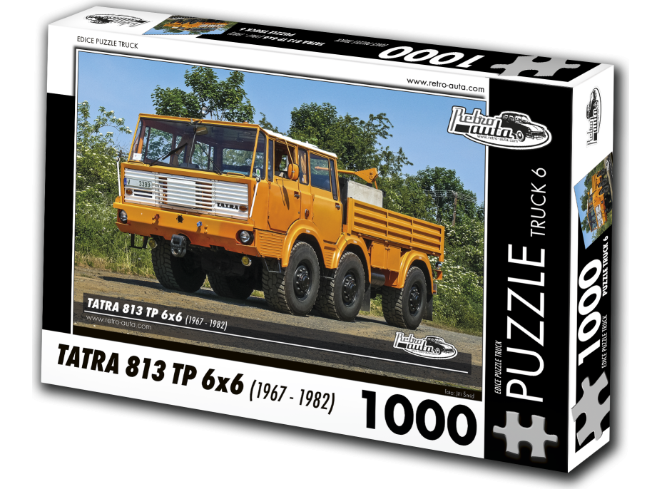 RETRO-AUTA Puzzle TRUCK č.6 Tatra 813 TP 6x6 (1967-1982) 1000 dielikov