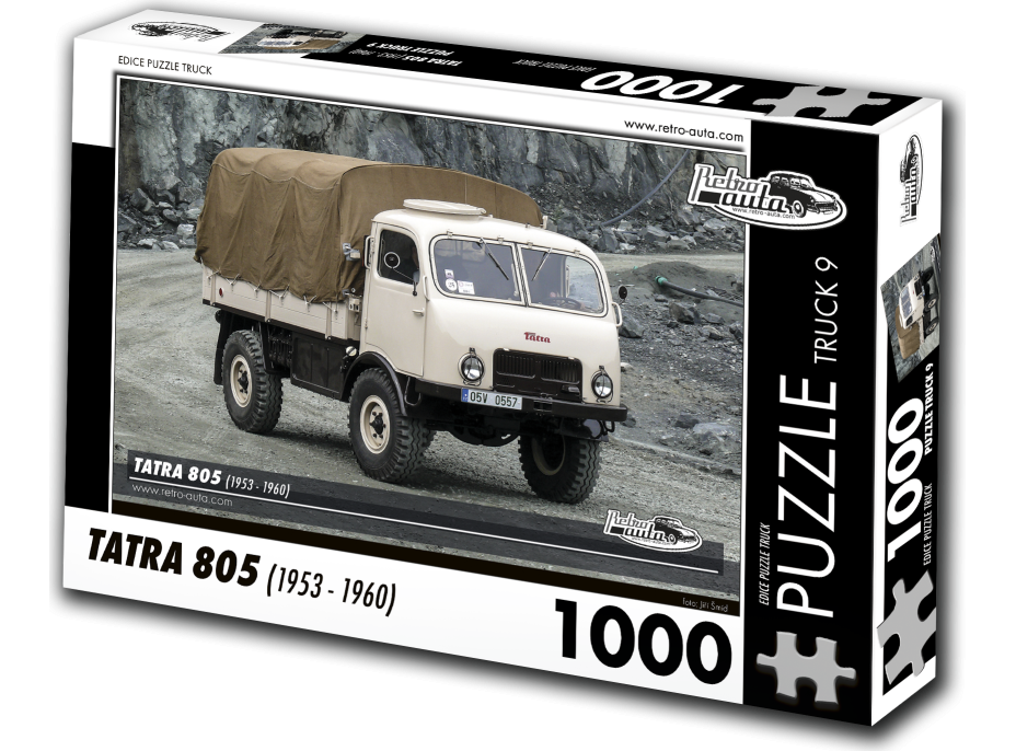 RETRO-AUTA Puzzle TRUCK č.9 Tatra 805 (1953-1960) 1000 dielikov