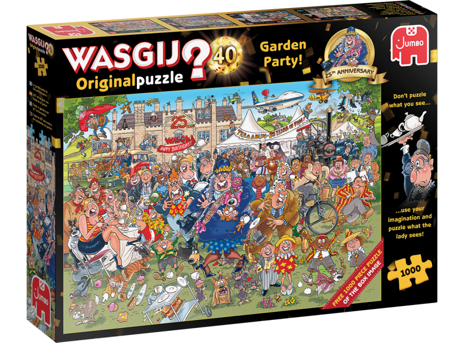 JUMBO Puzzle WASGIJ 40: Záhradná oslava (25. výročie) 1000 dielikov