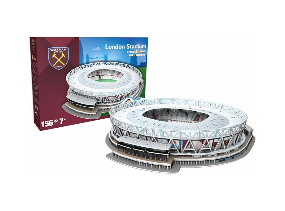 ŠTÁDIUM 3D REPLICA 3D puzzle Štadión London - West Ham United FC 156 dielikov