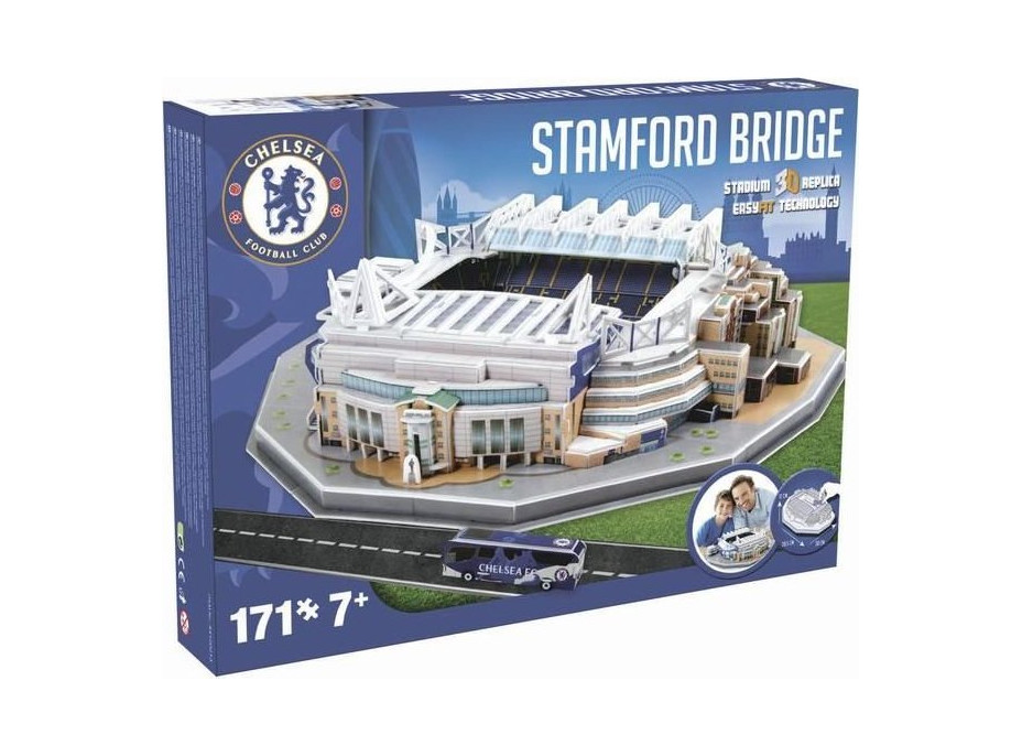 ŠTÁDIUM 3D REPLICA 3D puzzle Štadión Stamford Bridge - FC Chelsea 168 dielikov