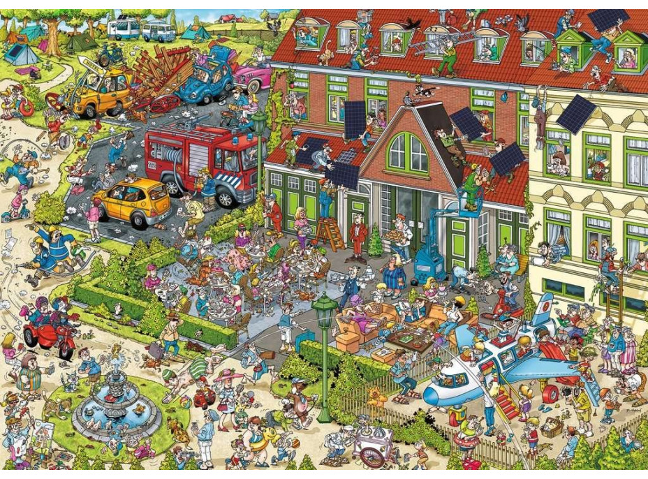 Ravensburger Puzzle Ray&#39;s Comic Holiday Resort 2: Hotel 1000 dielikov