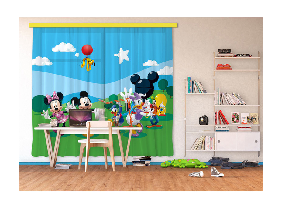 Detský záves DISNEY - Mickeyho klbko - 280x245 cm