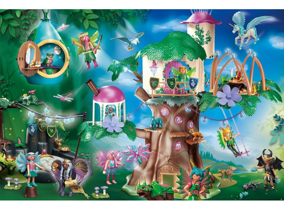 SCHMIDT Puzzle Playmobil Ayuma: Kúzelný les víl 100 dielikov