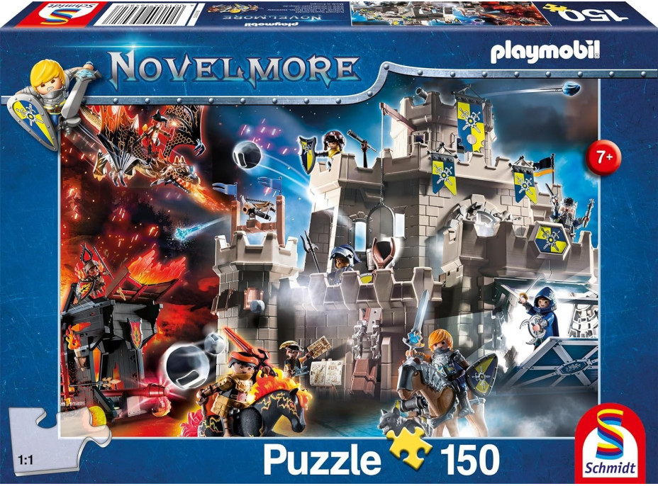 SCHMIDT Puzzle Playmobil Novelmore: Hrad 150 dielikov